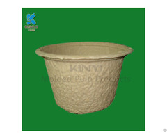 Waterproof Recycled Plant Pulp Flower Seeding Pots