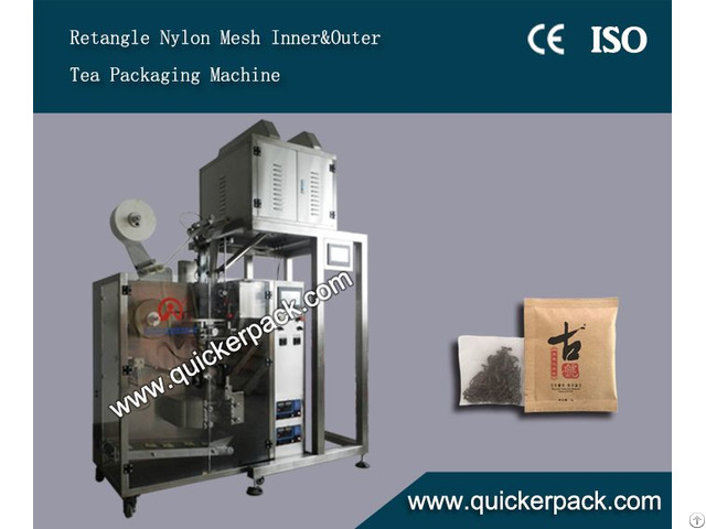 Flat Ultrasonic Nylon Mesh Bag Packing Machine With Outer Envelop