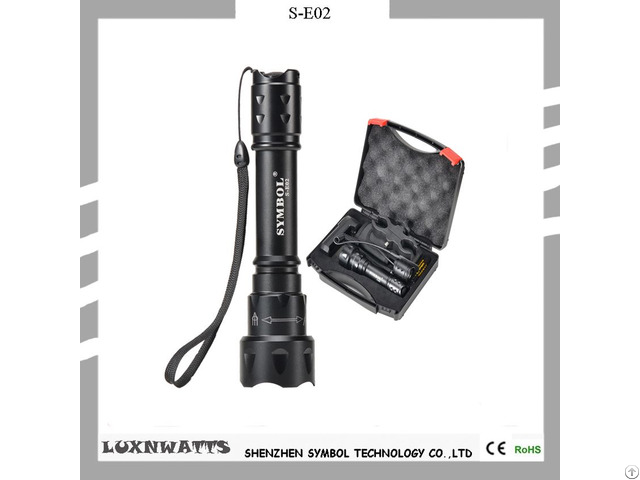 Super Bright Aluminum Alloy Zoom Flashlight With Ce Rohs Certifications