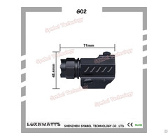 Luxnwatts 3v Most Powerful Led Flashlight 80g Aluminum Alloy 180lm 100m Lighting Distance