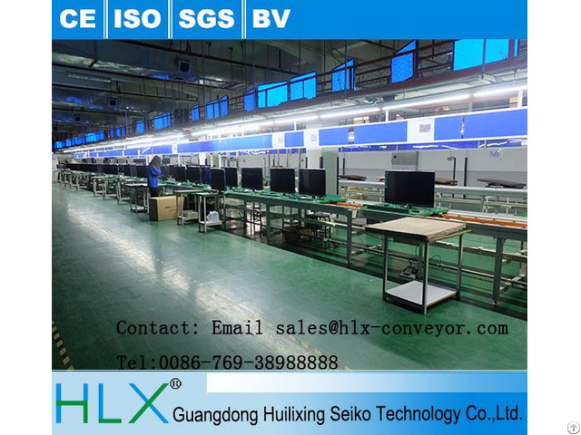 Free Flow Chain Assembly Line Conveyor System