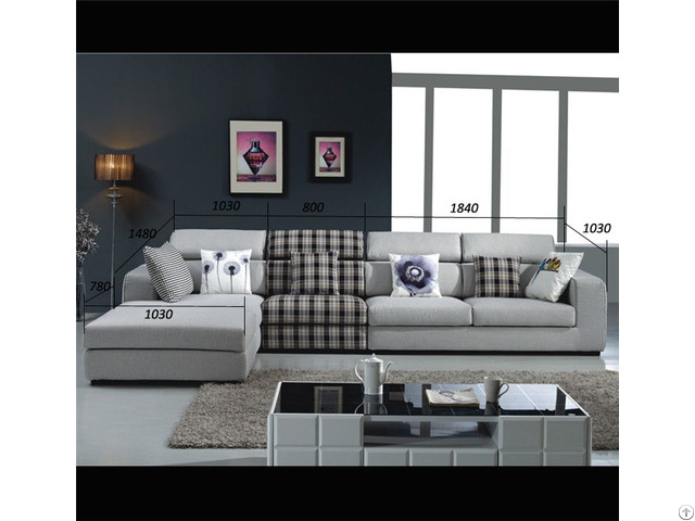 Sectional Sofa Top Selling Living Room Fabric And Leather Furniture Model C698