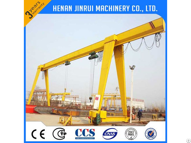 10ton Mobile Rail Traveling Single Girder Gantry Crane