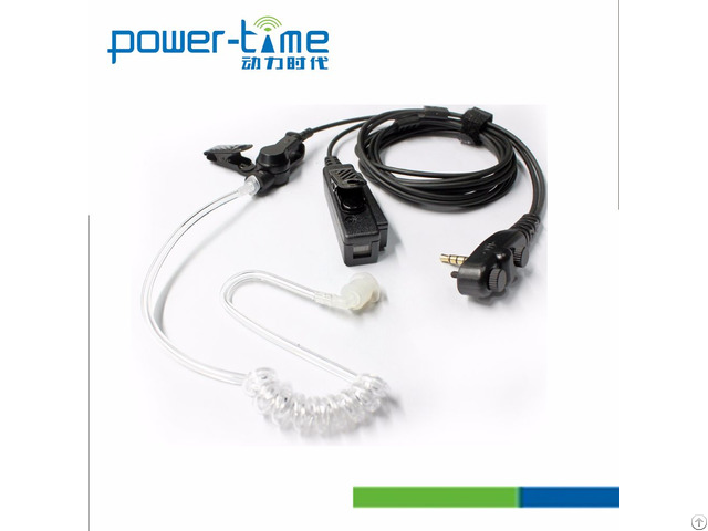 Six Pin Covert Acoustic Tube Earphone Headset For Radio Transmitter Gp328 Plus Pte 880