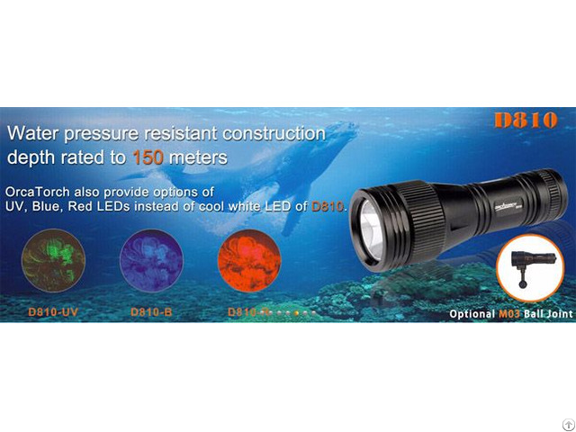 Dive Lights Orcatorch D810