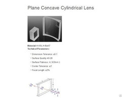 Plano Concave Cylindrical Lens