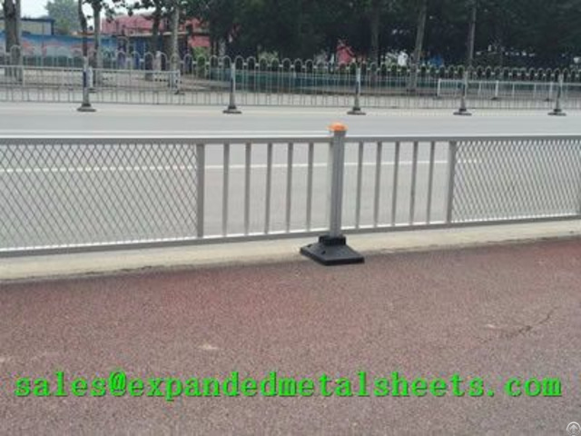 Expanded Metal Isolation Fence