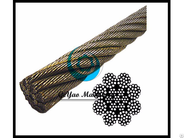 Bright Wire Rope Eips Iwrc 8x19 Rotation Spin Resistant