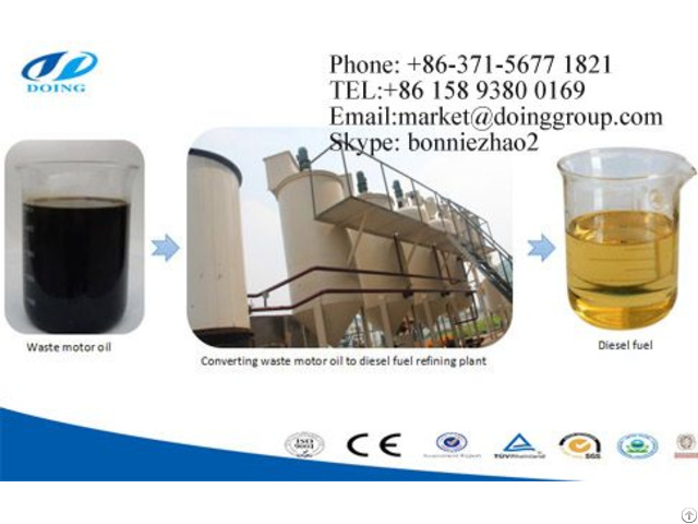 Waste Oil To Diesel Filter Plant