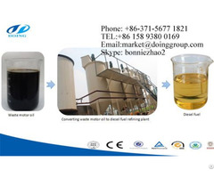 Waste Oil To Diesel Filter Plant