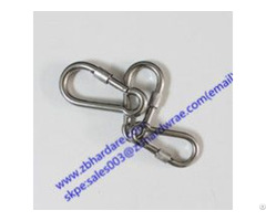 Stainless Steel Safety Snap Hook With Nut