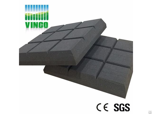 Nine Square Acoustic Sponge Black Polyurethane Foam For Ktv