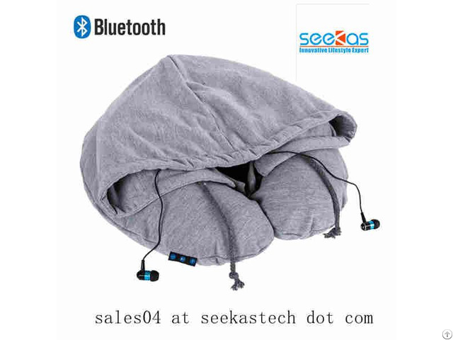 Bluetooth Travel Pillow For Music And Phone Talking Hands Free