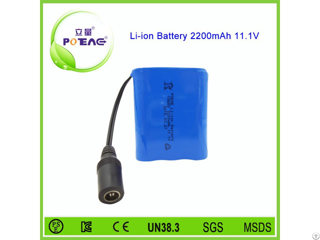 Emergency Lights Rechargeable 2200mah 12v Li Ion Battery Pack