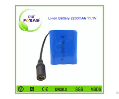 Emergency Lights Rechargeable 2200mah 12v Li Ion Battery Pack