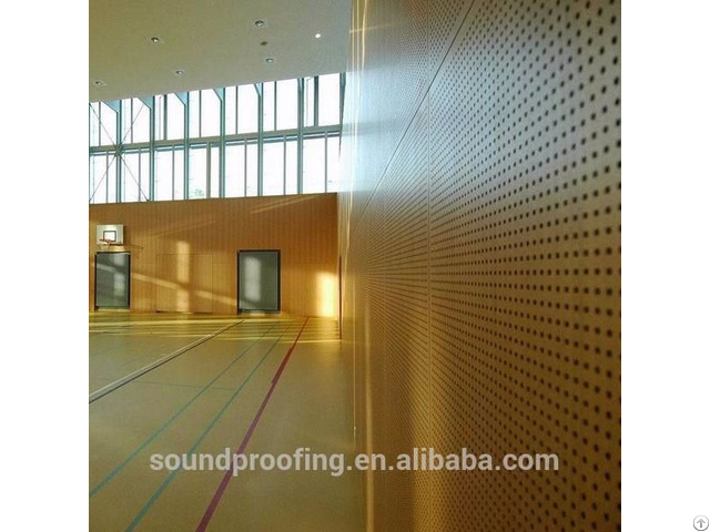 Acoustic Wood Panels Perforated Pattern For Office