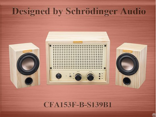 Classic Wooden Design Bluetooth Audio Amplifier With Speaker