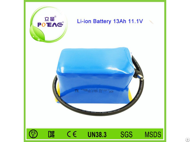 Power Safe Rechargeable 18650 Li Ion Battery 12v 13ah