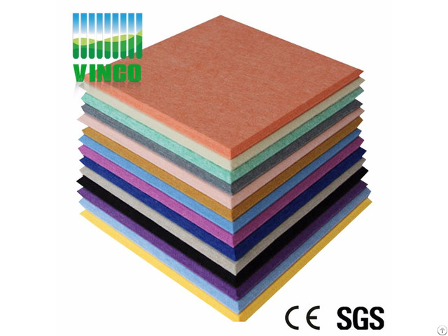 Beautiful Printing Fireproofing Sound Absorbing Polyester Fiber Acoustic Panel