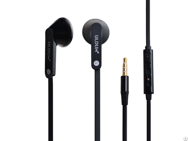 Uldum Music Volume Control Earphone With High Quality Metal Design For Cellphone