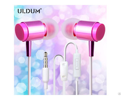 Uldum New Fashion Girl Lipstick Disposable Bus Classic Earphone For Mobile Phone Mp3 Media Player