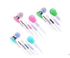 Glowing Music Earphone Multi Colored Earphones With Mic