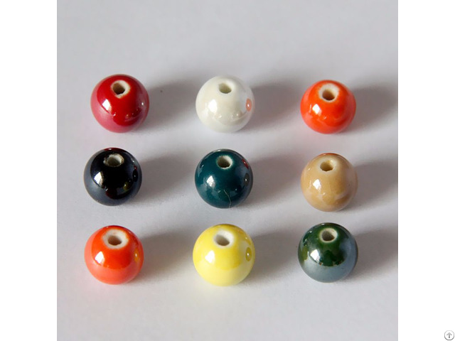 Colorful Ceramic Beads 10mm