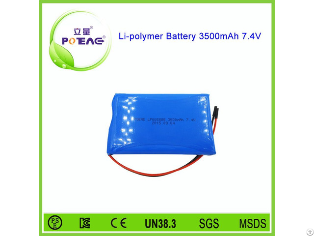 Small Rechargeable 3500mah 7 4v Lithium Polymer Battery Pack