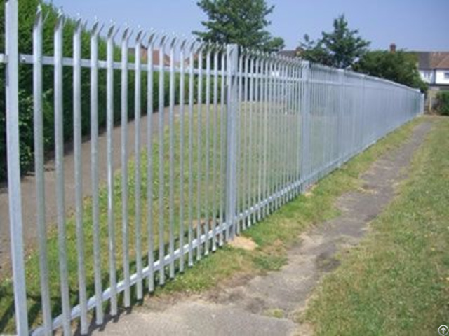 Galvanized Palisade Fence