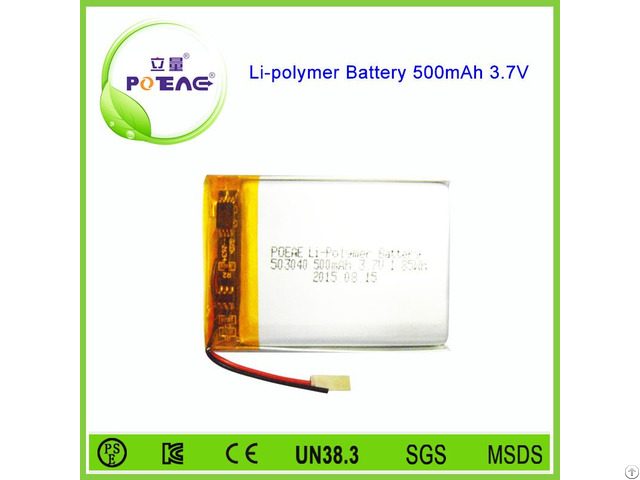 Rechargeable Li Polymer Battery 3 7v 500mah For Digital Products