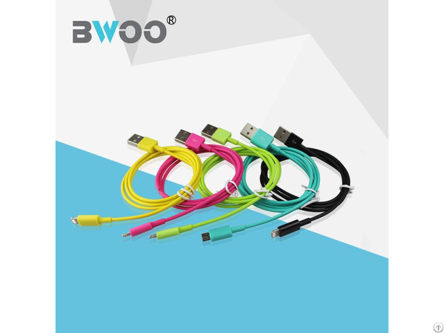 Wholesale Hot Selling Colorful Thin Usb Cable Micro 8pin Charger