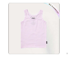 Kids Light Purple Stripes Singlet