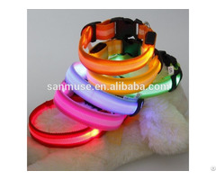 Hot Sales Flash Pet Products Dog Nylon Led Collar