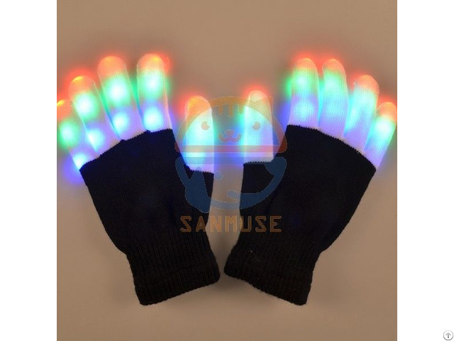 Led Flashing Glove For Festival Halloween,christmas,thank sgiving Day