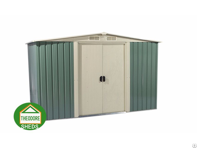 Garden Metal Shed Apex Roof 10x8ft