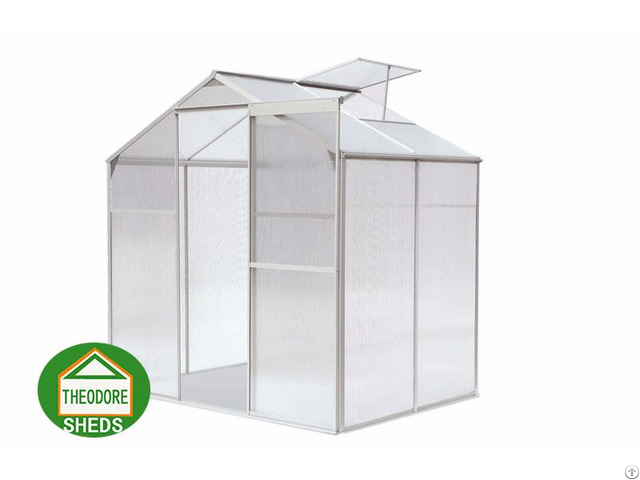 Aluminum Greenhouse 4 X6 Ft Silver Aluminum Greenhouse 4 X6 Ft Silver