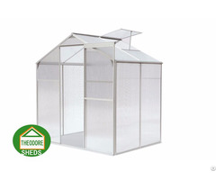 Aluminum Greenhouse 4 X6 Ft Silver