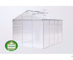 Aluminum Greenhouse 8 X6 Ft Silver