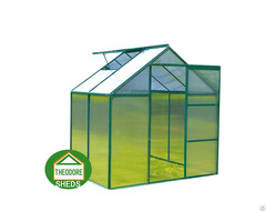 Aluminum Greenhouse 4x6ft Green