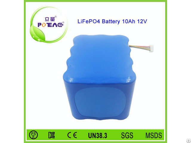Rechargeable 26650 Lifepo4 Battery 12v 10ah For Control Monitor