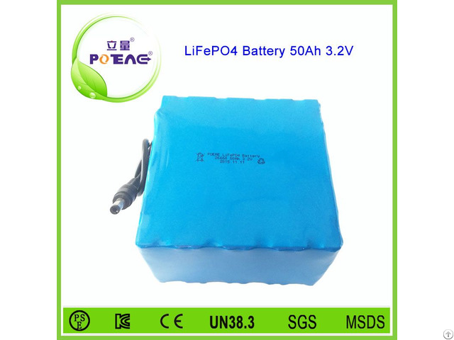 Lifepo4 Type 3 2v 50ah 26650 Rechargeable Li Ion Battery