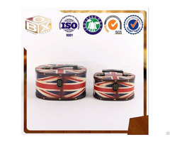 Round Pu Leather For Home Storage Box