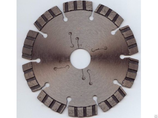 Turbo Segmented Diamond Blade With Low Noise Laser Cutting Slot