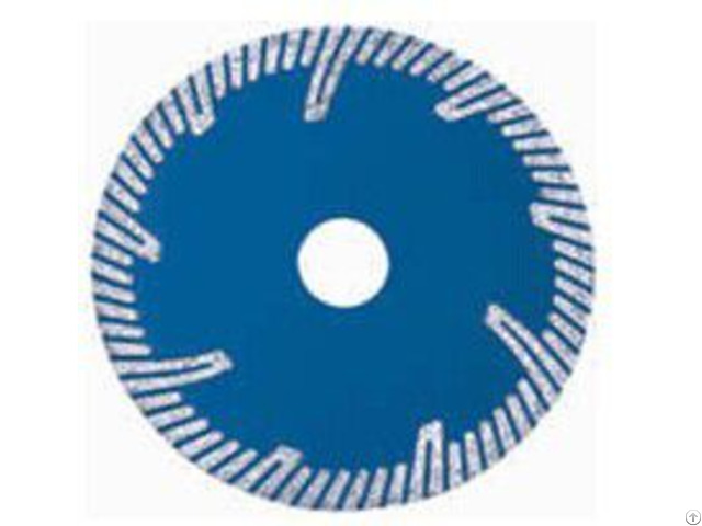 Sintered Turbo Blade With Slant Protect Teeth For Granite