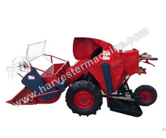 Walking Type Small Rice Wheat Combine Harvester