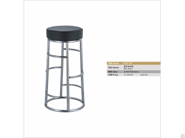 High Density Foam Bar Stool Stainless Steel