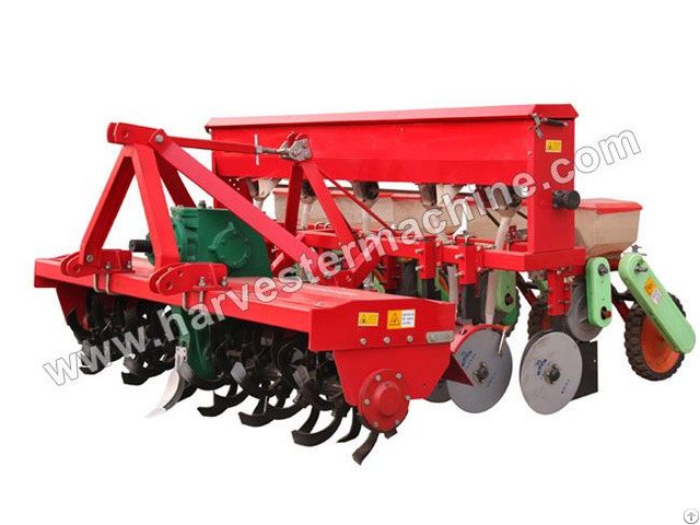 Rotary Tilling And Fertilizing Corn Seeder