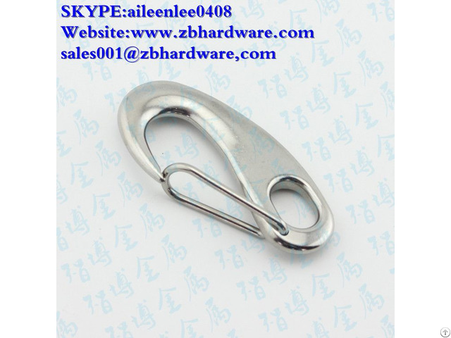 Stainless Steel Safety Hook With Latch Industrial Snap Hooks