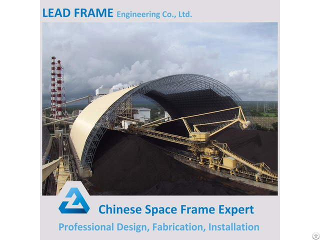 Large Span Steel Space Frame Structure Coal Storage For Power Plant