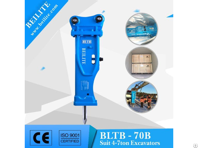 Bltb70 Silenced Type Hydraulic Hammer Breaker For Excavator